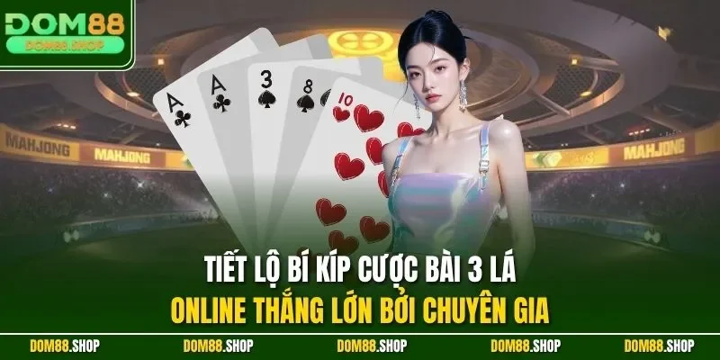 Tiết lộ bí kíp cược bài 3 lá online thắng lớn bởi chuyên gia